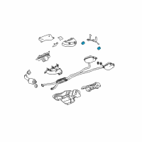 OEM Cadillac Muffler & Pipe Bushing Diagram - 15284207