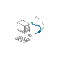 OEM 1998 Buick Park Avenue Cable Asm, Battery Negative(60"Long) Diagram - 12157065