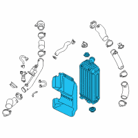 OEM 2017 Hyundai Santa Fe Complete-INTERMEDIATED Cooler Diagram - 28270-2G350