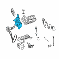 OEM Dodge Sprinter 2500 Cover-Timing Case Diagram - 68034957AA