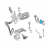 OEM Dodge Gasket-Oil Cooler Diagram - 68013924AA