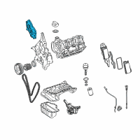 OEM 2008 Dodge Sprinter 2500 Cap-Timing Belt Diagram - 68005647AA