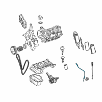 OEM 2008 Dodge Sprinter 2500 Tube-Engine Oil Indicator Diagram - 68013859AA