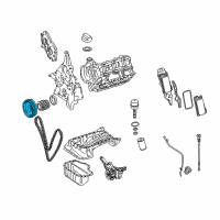 OEM 2007 Dodge Sprinter 2500 DAMPER-CRANKSHAFT Diagram - 68064665AA