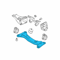 OEM 2011 BMW 135i Transmission Crossmember Diagram - 22-32-6-778-060