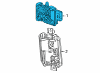 OEM Jeep Grand Cherokee L Transfer Case Shift Control Module Diagram - 68464873AE