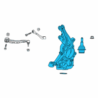 OEM 2020 Ford Police Interceptor Utility Knuckle Diagram - LB5Z-3K185-A