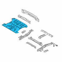 OEM Kia Sedona Panel Complete-Rear Floor Diagram - 655104D250