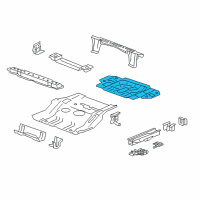 OEM Chevrolet Captiva Sport Spare Tire Panel Diagram - 19301217