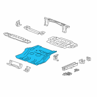 OEM 2012 Chevrolet Captiva Sport Floor Pan Diagram - 23108146