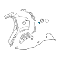 OEM 2021 Nissan Kicks Lock Assy-Fuel Filler Lid Diagram - 78827-5RB0B