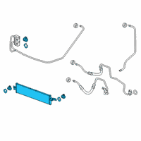 OEM 2022 Cadillac XT6 Oil Cooler Diagram - 84208511