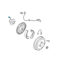 OEM Chevrolet Aveo5 Wheel Stud Diagram - 94501742