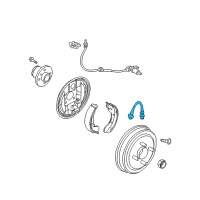 OEM Pontiac G3 Brake Hose Diagram - 96407749