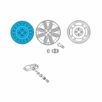 OEM 2017 Toyota Yaris Wheel, Steel Diagram - 42611-0D600
