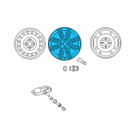 OEM 2013 Toyota Yaris Wheel, Alloy Diagram - 42611-52830
