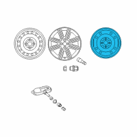 OEM 2017 Toyota Yaris Wheel, Alloy Diagram - 42611-0DC80