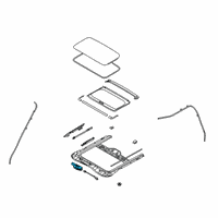 OEM 2020 Kia Soul Motor Assy-Sunroof Diagram - 81680K0000