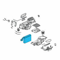 OEM Saturn Ion Evaporator Core Diagram - 15930425