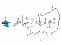 OEM Ford Bronco Sport BRACKET - WIPER MOTOR Diagram - M1PZ-17496-A