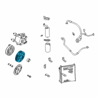 OEM 1997 Ford E-350 Econoline Pulley Diagram - F7UZ-19D784-A