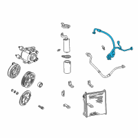 OEM Ford Excursion Hose & Tube Assembly Diagram - JU2Z19D734B