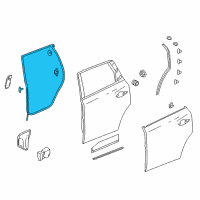 OEM 2018 Acura MDX Weatherstrip, Right Rear Diagram - 72810-TZ5-A01