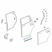 OEM Acura MDX Seal, Right Rear Diagram - 72827-TZ5-A01