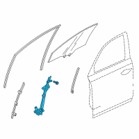 OEM 2016 Acura TLX Regulator Assembly Right Front Door Diagram - 72210-TZ3-A01