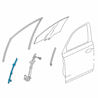 OEM 2016 Acura TLX Sash, Right Front Door Diagram - 72230-TZ3-A02