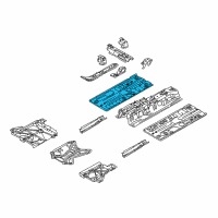 OEM 2019 Toyota Yaris Front Floor Pan Diagram - 58111-WB001