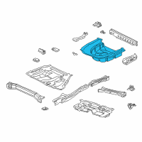 OEM 1994 Toyota Camry Rear Floor Pan Diagram - 58311-33030