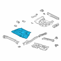 OEM 2001 Toyota Camry Pan, Center Floor Diagram - 58211-33101