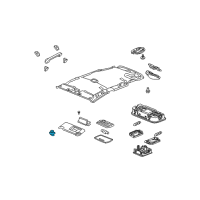 OEM 2013 Honda Fit Holder, Sunvisor *NH556L* (GRAY) Diagram - 88217-TF0-003ZD