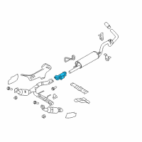 OEM 2010 Ford F-150 Front Pipe Diagram - AL3Z-5A212-E