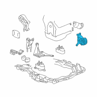 OEM Pontiac G6 Front Transmission Mount Diagram - 22708441