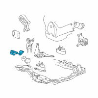 OEM 2006 Pontiac G6 Snubber Asm-Engine Mount Diagram - 22708438