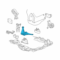 OEM Pontiac G6 Bracket-Engine Mount Diagram - 15298011