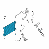 OEM 2012 Ford Mustang Radiator Diagram - CR3Z-8005-A