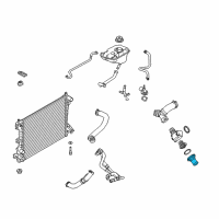 OEM 2011 Ford Mustang Water Inlet Diagram - BR3Z-18599-A