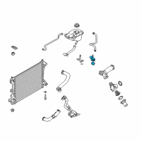 OEM Ford Mustang Water Outlet Diagram - BR3Z-8592-P