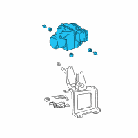 OEM Lexus RX330 ACTUATOR Assembly, Brake Diagram - 44050-48040
