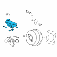 OEM 2018 Cadillac CTS Master Cylinder Reservoir Diagram - 84614718