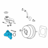 OEM 2017 Cadillac CTS Master Cylinder Diagram - 84614707
