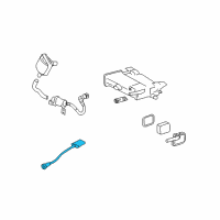 OEM 2004 Cadillac CTS Front Oxygen Sensor Diagram - 12575657