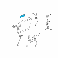 OEM 2007 Ford Explorer Sport Trac Handle, Outside Diagram - 6L2Z-7822405-AA