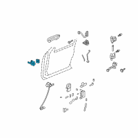 OEM Ford Explorer Handle, Inside Diagram - 7L2Z-78224A53-AA