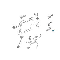 OEM 2007 Ford Explorer Door Check Bolt Diagram - -W709312-S306