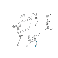 OEM 2008 Ford Explorer Sport Trac Lock Rod Diagram - 6L2Z-7821852-AA