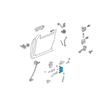 OEM Mercury Latch Diagram - 6L2Z-7821813-A